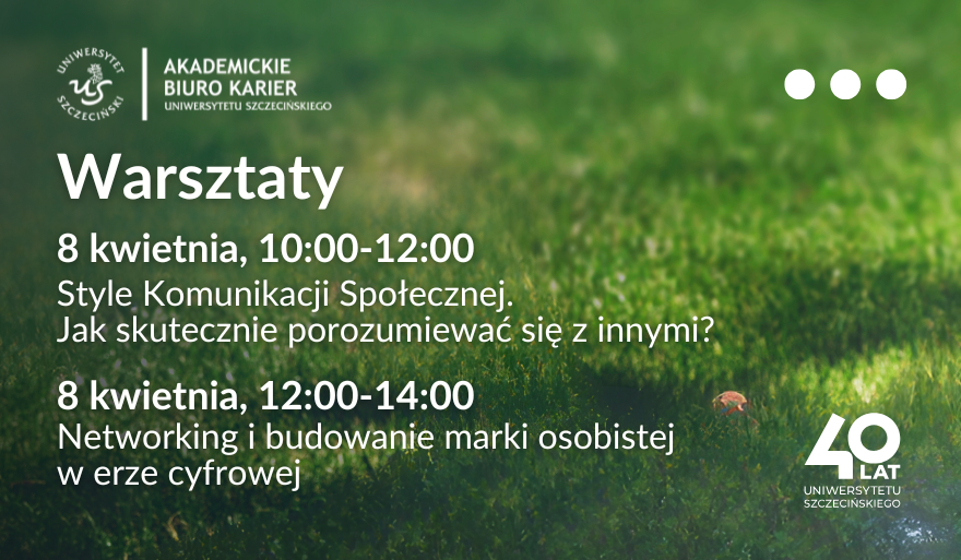 Rozwijaj swoje kompetencje – weź udział w warsztatach podczas Giełdy Pracy!